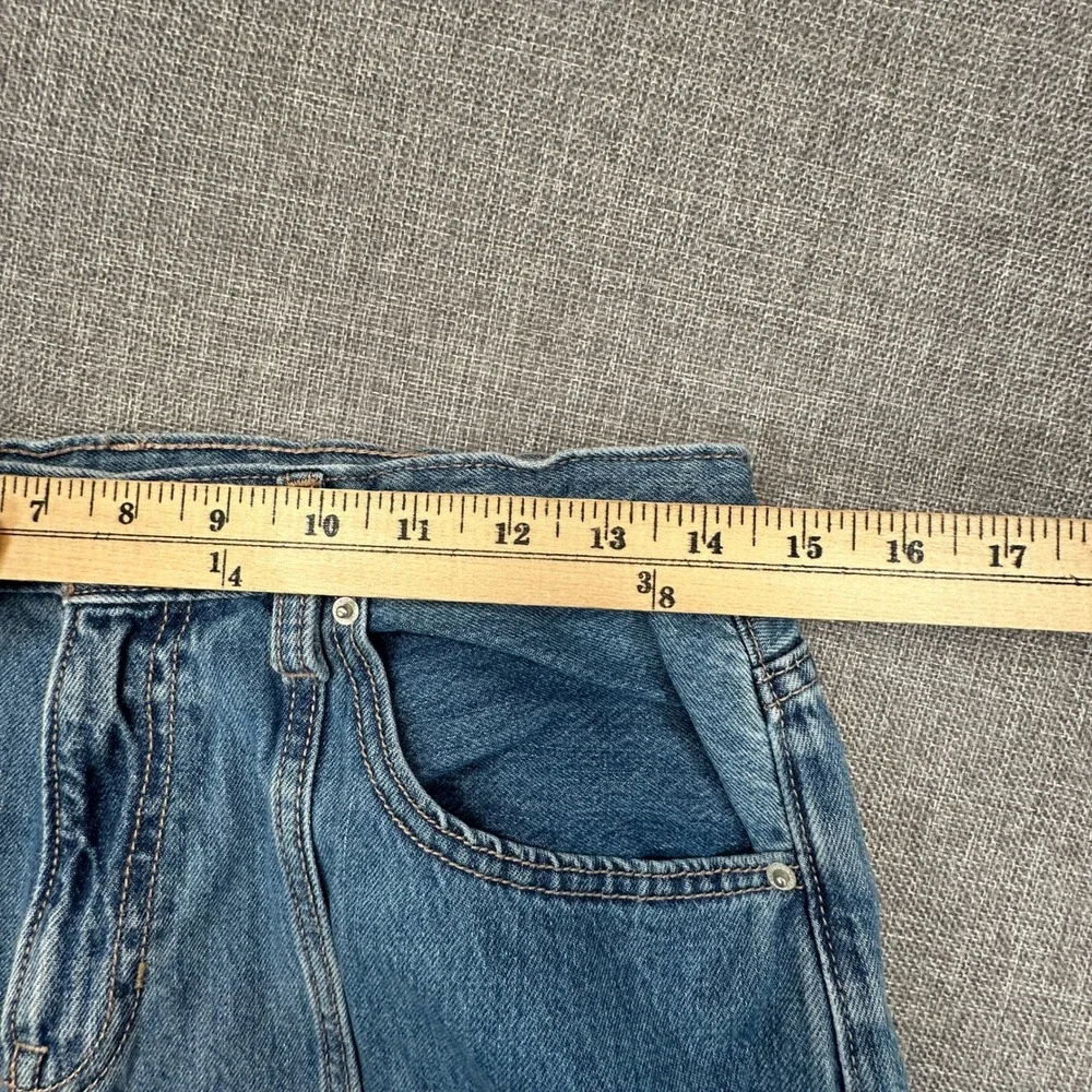 Old Navy High-Waisted Super Baggy Wide-Leg Cargo Jeans Girls 18 Seam Front Denim